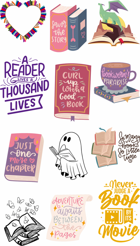 Book Lovers/Readers Stickers