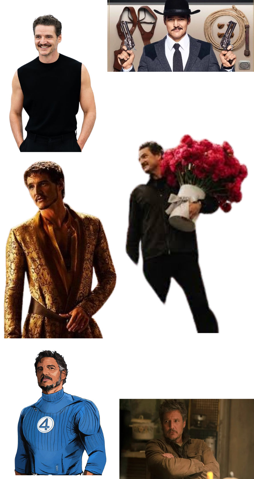 Pedro Pascal Sticker Sheet